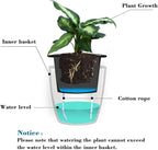 SAND MINE Self Watering Planter White Flower Pot (6, XL)