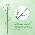 15 Pack Stackable Plant Supports Stakes, Sturdy Garden Trellis for Climbing & Vining Plants, Monstera, Pothos & Philodendron - Reusable Plant Stakes for Indoor & Outdoor Potted Plants