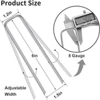 HongWay 120 Pack 6 Inch Landscape Staples, 8 Gauge Garden Stakes Heavy Duty More Thicker Galvanized Tent Stakes, Lawns Yard Staples Wind-Resistant Ground Stakes for Hard & Rocky Soil, Pet Fence