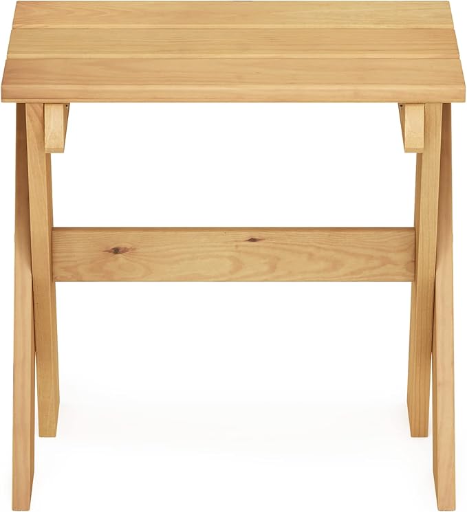 Furinno Tioman Outdoor Side Table Flower Stand, Pine Wood