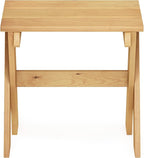 Furinno Tioman Outdoor Side Table Flower Stand, Pine Wood