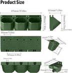 36 Pockets Living Wall Planter Indoor, Self Watering Wall Hanging Planters for Outdoor Plants Stackable, Cascading Vertical Planter Garden (36 planters Set)
