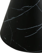 Christopher Knight Home Outdoor Side Table,Hourglass Shape Side Table,Patio Garden Stool Coffee End Table,Decorative Garden Stool for Patio,or Balcony,Lightweight Concrete Material,Black Marble