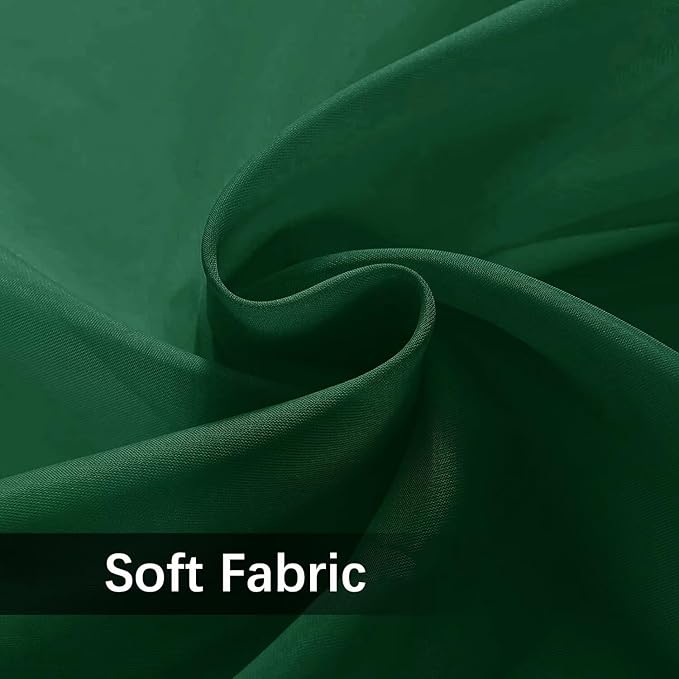 SpaceDresser Waterproof Outdoor Sheer Curtains for Patio - 2 Panels Rod Pocket Indoor Voile Sheer Curtain for Living Room,52W x 84L inch, Foliage Green