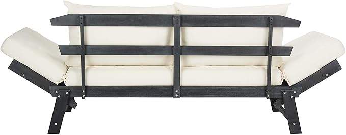 Safavieh PAT6745A Outdoor Collection Tandra Grey Modern Contemporary Daybed Day Bed