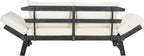Safavieh PAT6745A Outdoor Collection Tandra Grey Modern Contemporary Daybed Day Bed