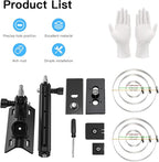 HOLACA 2-in-1 Pole Mounting Bracket for Stick Up Cam Pro Solar Panel, Spotlight Cam Pro/Plus and Stick Up Cam Battery/Wired Outdoor Mount Accessories for Ring SuperSolar Panel (Black)