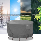 Vailge Round Patio Furniture Covers, 100% Waterproof Outdoor Table Chair Set - Image 8