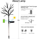 Solar Garden Lights Outdoor,Solar Lights Outdoor Decorative Waterproof for Outside 6Pack, 120Led Solar Flowers Garden Decor, Yard Pathway,Patio Fairy Decorations,Gardening Gifts for Women Mom