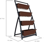 Outland Living 4-Ft Raised Garden Bed - Vertical Garden Freestanding Elevated Planters 4 Container Boxes - Good for Patio Balcony Indoor Outdoor - Perfect to Grow Vegetables Herbs Flowers