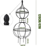 47"x17" Metal Obelisk Trellis for Climbing Plants | Unique Outdoor Support for Rose Bushes and Tall Vines | Durable & Weather-Resistant Garden Decor