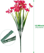 Artificial Plants Greenery 30 Bundles Rose Red UV Resistant Outdoor Flowers