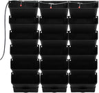 18 Pots Self-Watering Vertical Garden Planter Wall Mounted,with Smart Automatic Watering System, Digital Timer,Space Saving Wall Planter for Herbs Vegetables Fruits Flowers (Black)