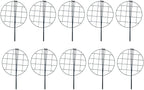 MTB Supply 10 Pack 16 x 24 inch Peony Cages,Grow Through Plant Support Stakes, Flower Support Hoops Heavy Plants Brace Rings