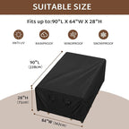 iBirdie Outdoor Patio Furniture Set Covers 90 x 64 inch fit 5 x 7 ft, 60 inch - Image 2
