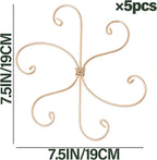 Monstera Plant Stem Support Set of 5 - Durable 7.5in Indoor Stabilizers for Fishbone Cactus - Enhances Growth & Home Decor - Ideal Plant Care Solution