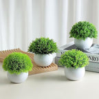 Fake Plants 4 Packs Artificial Potted Plants Faux Greenery Small Fake Shelf or Desk Greenery for Home Indoor,Faux-Indoor-Living Room-Home-Outdoor
