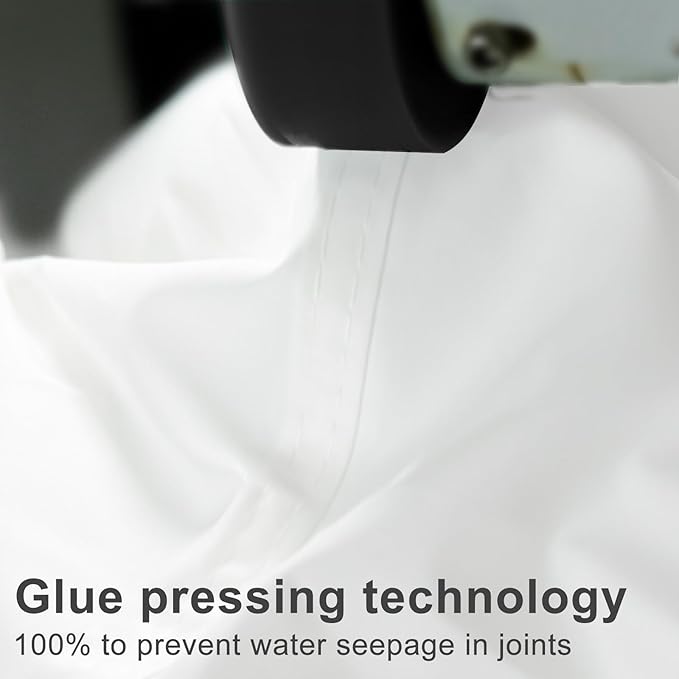LOVE STORY Rectangle 6'x12' Waterproof Sun Shade Sail Canopy UV Block for Outdoor Patio Backyard Carport,White(We Make Custom Size)