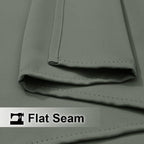 NICETOWN Indoor & Outdoor Curtains 95 inches Long, Morandi Waterproof Fbric Thermal Light Blocking Grommet Bathroom Window Treatments for Porch/Gazebo, W52 x L95, 1 Panel