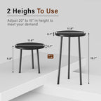 Plant Stand Indoor Outdoor: 2 Pack Indoor Plant Stand 20'' Convertible Multi-purpose Holder - Mid Century Modern Decor - Tall Plant Table for Living Room/Balcony/Garden/Patio