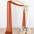Outdoor Curtain Panel Sheer Chiffon Terracotta 29 x 236 Inch