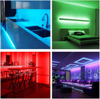 DAYBETTER Led Strip Lights Waterproof, 32.8ft(2 Rolls of 16.4ft) Led Tape Lights Color Changing 300 LEDs Light Strips Kit with 44 Keys Ir Remote Controller and 12v Power Supply for Indoor Outdoor Use