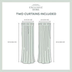Exclusive Home Cabana Solid Indoor/Outdoor Light Filtering Hook-and-Loop Tab Top Curtain Panel Pair, 54"x96", Vanilla