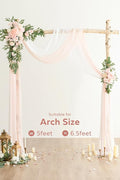Artificial Flowers Wedding Arch Kit, Blush and Cream, 4-Piece Set