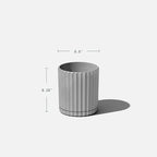 Veradek Demi Series Demi 6" Planter w/Tray - Grey, 2 Pack