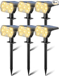 Kaxiida Solar Lights Outdoor Waterproof IP68, 3 Lighting Models Solar Powered Spot Lights Outdoor, 56LED Light Dusk to Dawn for Yard Patio Garden Pathway Landscape Lighting