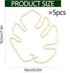 Monstera Stem Support - 5-Piece Durable Plant Support System for Monstera & Turtle Shell Plants -Premium -Quality Leaf Clamps -Easy-to-Use Indoor Garden Stabilizers for Healthy Growth
