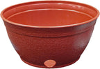 EMSCO Expandable Hose Hider – Expandable Hose Storage Pot – Rustic Terra Cotta