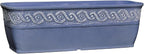 Classic Home and Garden Corinthian Trough Planter 10" Slate Blue