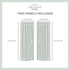 Exclusive Home Cabana Solid Indoor/Outdoor Light Filtering Hook-and-Loop Tab Top Curtain Panel, 54"x96", Cloud Grey, Set of 2