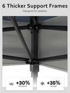 13 X 13FT Pop Up Gazebo, Canopy Tent, Gazebos on Clearance,Patio Folding Canopy with Mosquito Netting - Backyard Tent for Party, Wedding, Outdoor Dining, Patio, Backyard(Navy Blue+Hemp Grey)