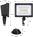 DEWENWILS 2 Pack 34W Flood Lights Outdoor, 3200 LM Super Bright(400W Halogen Equivalent) IP65 Waterproof Knuckle Mount LED Flood Light, 5000K Led Security Light for Landscape, Garden, Yard, Garage