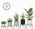 5 PackHeavy Duty Rack for Planter,Anti-Rust Flower Pot Stand Holder for Multiple Plants,Potted Plant Shelf for Living Room, Balcony, Garden, Patio