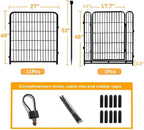 Tall Garden Fence with Gate 48 in×27 in 12 Panels Total 26.6 Ft, Garden Fencing - Image 4