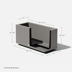 Veradek Block Series Long Box Planter - Large Rectangular Planter for Indoor or Outdoor Patio/Porch | Durable All-Weather Use with Drainage Holes | Modern Décor for Tall Plants, Flowers or Shrubs