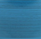 Garden Elements Indoor/Outdoor Glazed Brushed Happy Plastic Planter, Large, Dark Blue, 15" (Pack of 2)