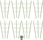 8 Pack Tomato Cage Plant Support Cages for Garden, 18 inches Tomato Trellis for Climbing Plants, Upgrade Garden Plant Stakes with Adjustable Ring, Tomato Rings for Support