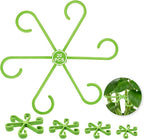 20pcs Plant Stem Support, Unique Design Stem Supports for Indoor Plants, Monstera Plant Support for Thriving Growth, Four Different Size Combinations Indoor Plants Accessories (Green)