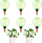 6pcs Large Plant Self Watering Globes, 17.5 oz Plastic Water Bulbs Top Fill, Plant Watering Devices System Slow Release Terracotta, Water Spikes Stakes for Indoor(6pack)