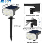 Solar Spot Lights Outdoor Waterproof IP65,6 Pack,Cool Light, 2 Lighting Modes Selectable, Solar Powered Yard Garden Solar Spot Lights for Garden Outside Landscape Auto On/Off