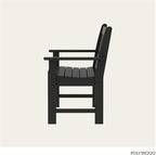 POLYWOOD GNB48BL Vineyard 48" Bench, Black