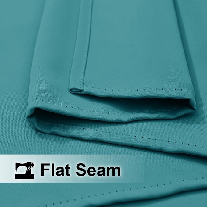 NICETOWN Outdoor Patio Curtains Waterproof 84 inches Long, Rustproof Grommet Gazebo Curtains Thermal Curtains Indoor Outdoor Window Drapes for Porch/Pergola, Peacock Teal, W52 x L84, 1 Panel