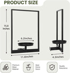 Wall Planters for Indoor Plants, Window Plant Shelves Set of 3, Wall Plant Stand to Hold Large Pots - Premium Metal Hanging Plant Holder for Indoor Outdoor Decor