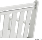 POLYWOOD GNB48WH Vineyard 48" Bench, White