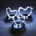 String Lights, 12 Pack Solar Mason Jar Lid Lights in Cool White