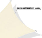 SUNNY GUARD Custom Size 18'x24' Rectangle Butter Cream UV Block Sunshade for Backyard Yard Deck Patio Garden Outdoor Activities and Facility(Customized)